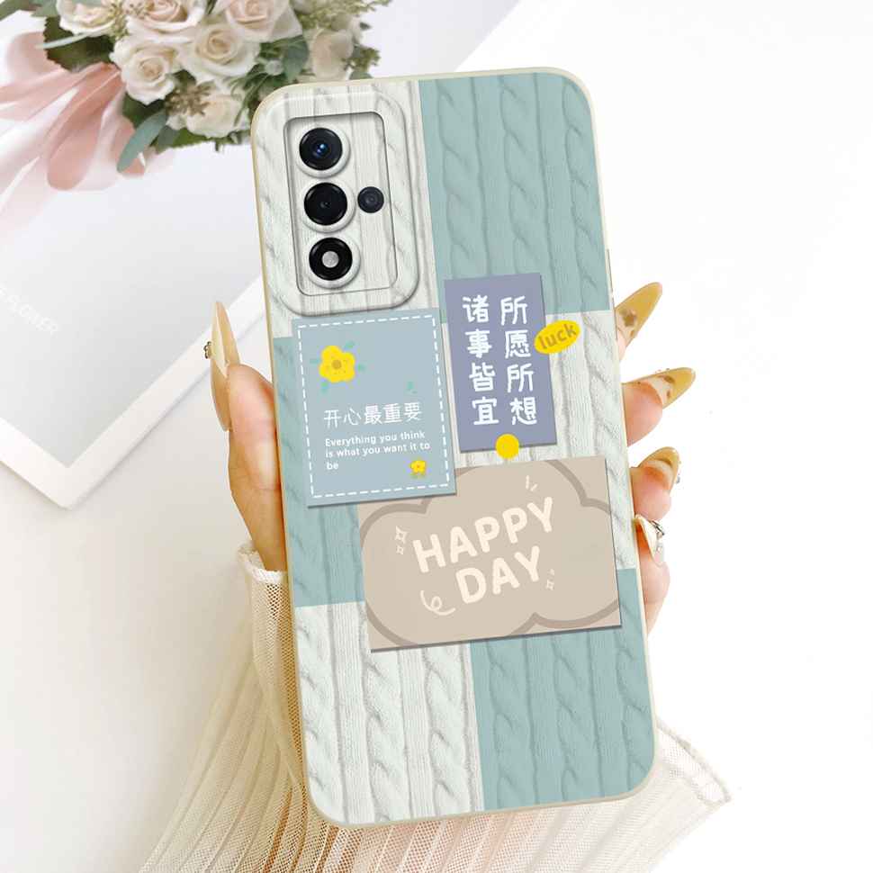 For Oppo A93s 5G Case Fashion Cartoon Print Soft Silicone Back Cover For Oppo A93s 5G PFGM00 Shockproof Phone Cases