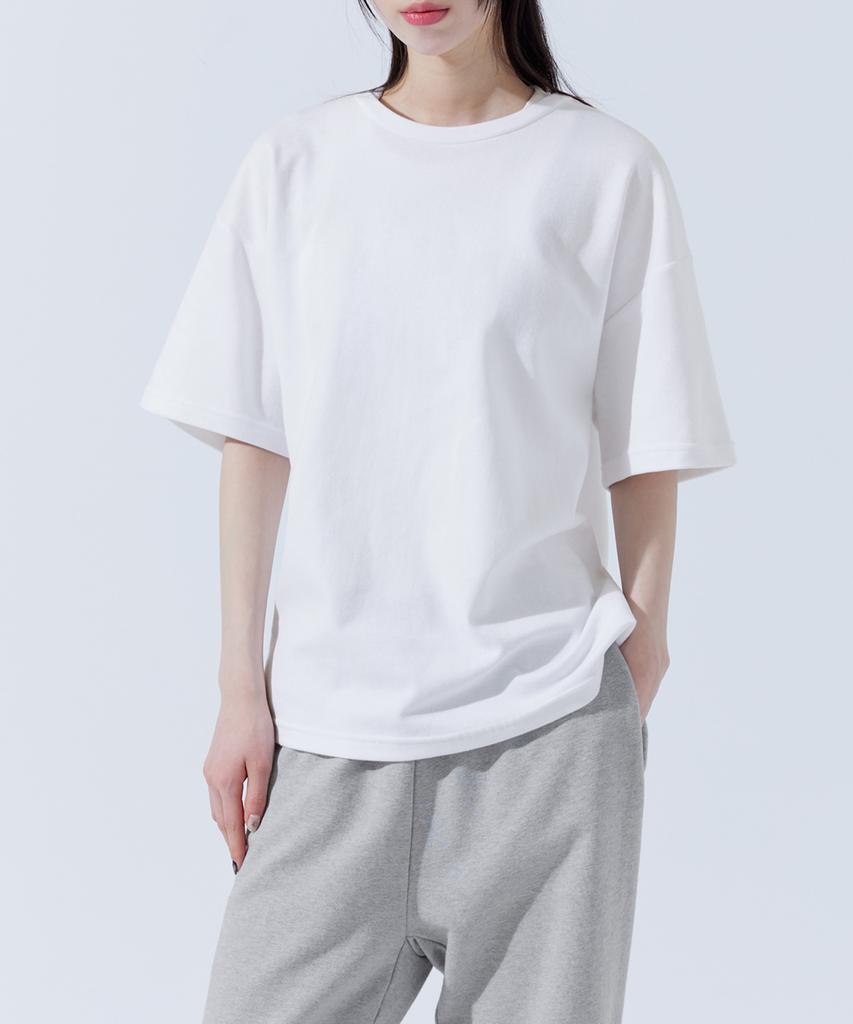 TOPBOY [2Pack] Premium Double-Sided Loose Fit Plain Short Sleeve T-Shirt 4 Colors (Type A)