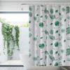 Waterproof Shower Curtain Liner Peva Bathroom Shower Curtains Green Leaves Design Bath Curtain With Hooks Whole New Fashion