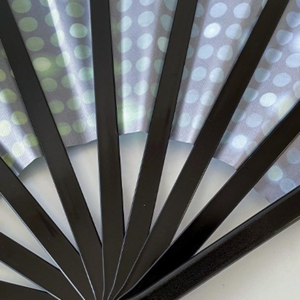 Mushroom Vibrant Neon Psychedelic Fan 13inch UV Reactive Glow Fan Themed Events