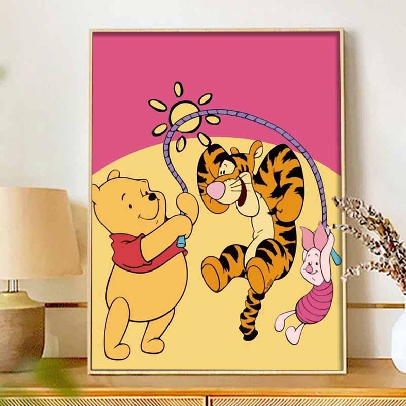 Disney Diamond Painting 5D DIY Winnie the Pooh Diamond Art Painting Kit Adult/Beginner Gift Idea Home Decor
