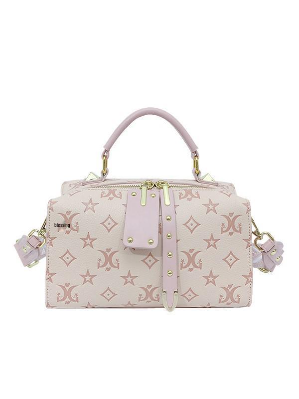 Módní embosovaná ruční Boston taška pro ženy 2025 – Jednoramenná Crossbody