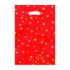Party Favor Bags with Star Pattern Aluminum Foil Material Durable Handle Cutout for Gift Packaging and Event Use Multipurpose