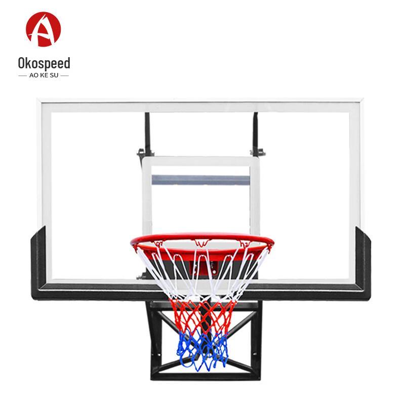 Aokesu Wall-Mounted Adjustable Basketball Hoop