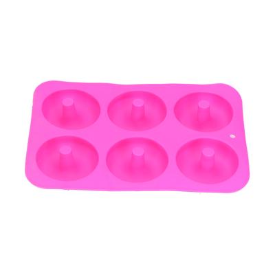 Donut Baking Pans 6 Grid Silicone Non Stick Donut Moulders for DIY Baking Lovers