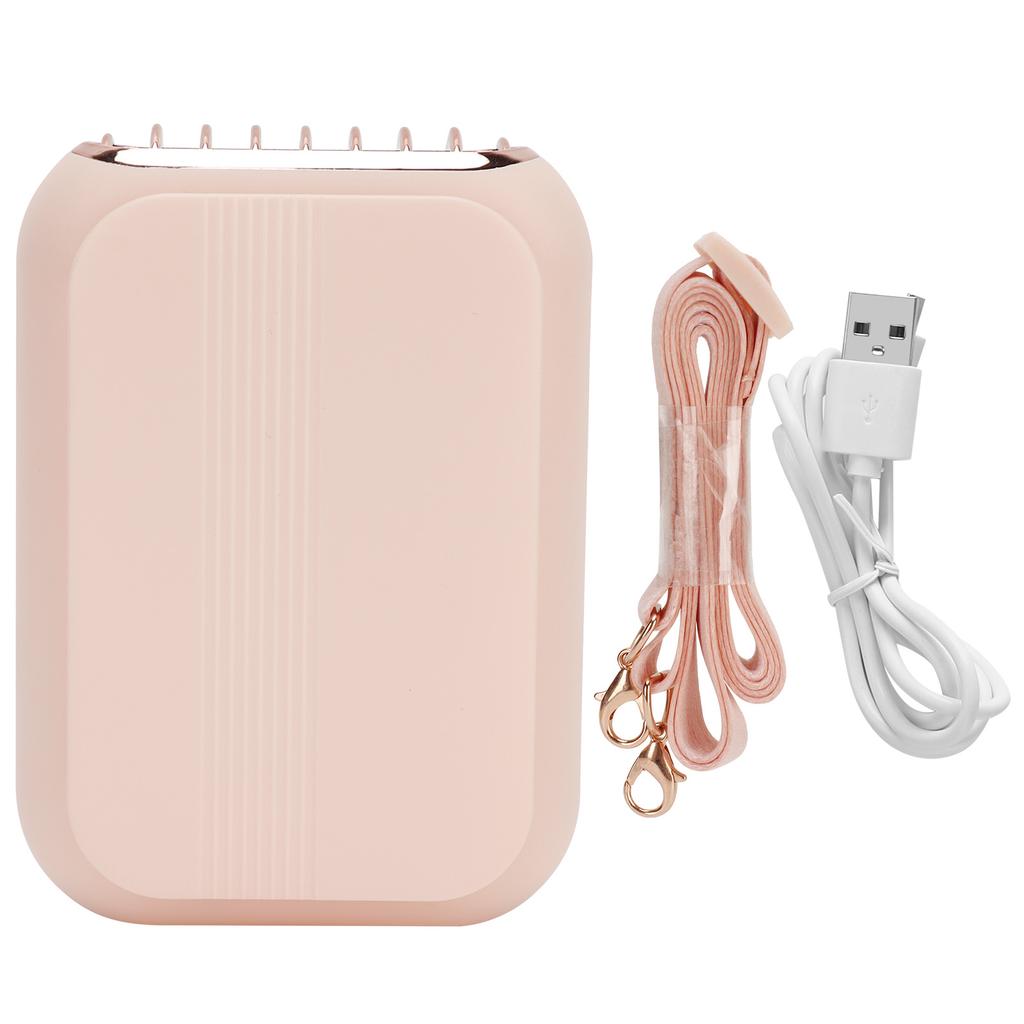 3in 1 Portable Mini Hanging Neck Fan USB Desktop Handheld Bladeless Fan for Home OutdoorPink