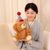Aurora Happy Birthday Teddy Bear Plush Toys Sweet Smile Stuffed Soft Wedding Gift Baby Toy Valentine Lover Gift Cute Animal Doll