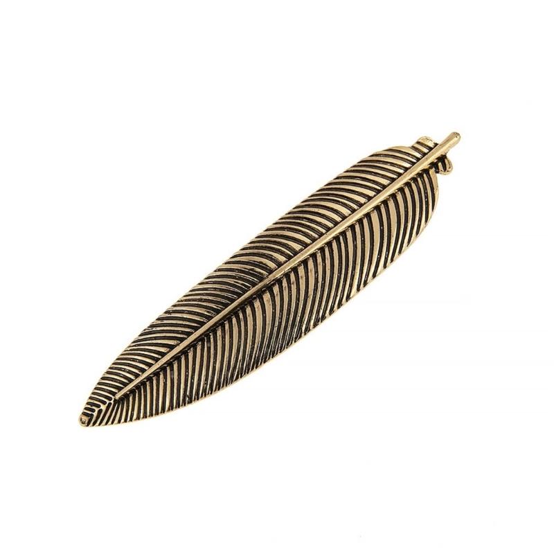 Vintage Blattförmige Haarspange für Frauen Mode Haarspangen für Seitenscheitel Metallische Blatt Haarnadel Haarstyling Werkzeug