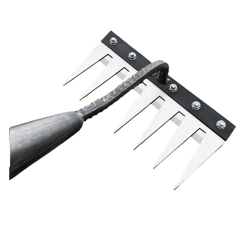 Multi-Functional Manganese Steel Weeding & Hoe Rake Tool