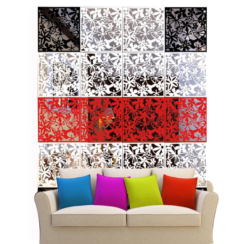 Decorațiuni pentru casă Modă 4 buc Fluture Pasăre Floare Ecran suspendat Panou separator Cortină de cameră Agățat pe perete Decor cu fire