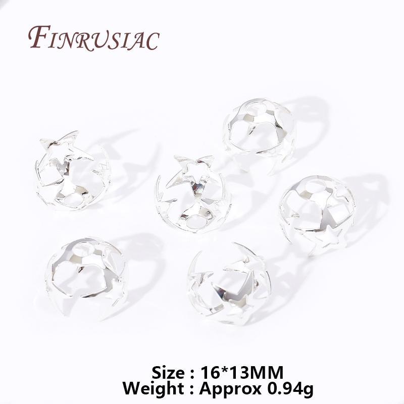 18K Gold Plated 12/16MM Large Beads Caps Filigree Bead Cap High Quality Jewelry Beads Cap DIY Handmade Jewelry Accessories