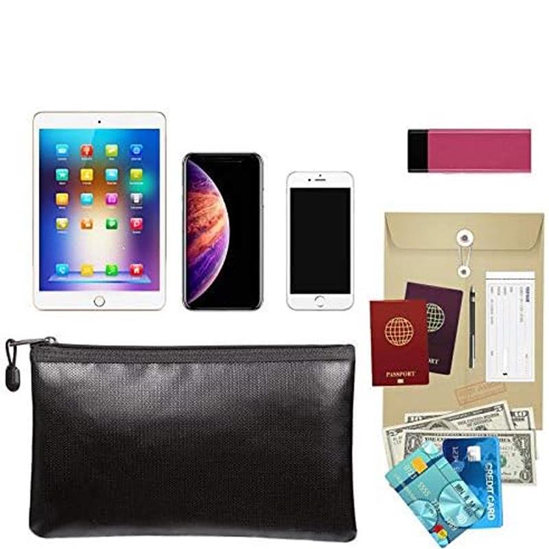 Fireproof Waterproof A4 File Bag: High Temp Resistant, Moisture-Proof, Thickened Archive Storage for Home or Business.