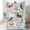 Soft Couch Blanket Cozy Throw Blanket Printed Bedspread Sofa Blanket For Bed Living Room Travel Office Nap Bedding