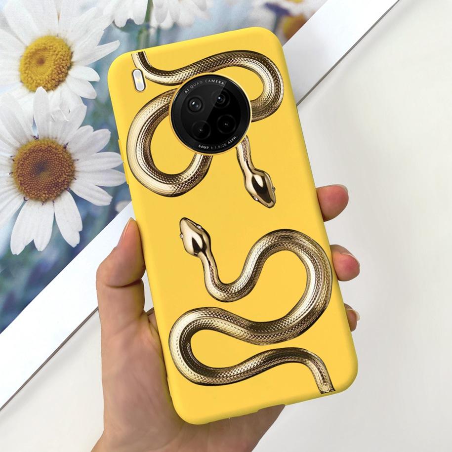 For Huawei Y9a 2020 Silicone Case FRL-22 FRL-23 Cute Astronaut Love Heart Slim Soft TPU Phone Case on Huawei Nova Y9a Y 9A Cover