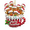 Gingerbread Man Christmas Ornament Resin Hanging Decor for Tree & Home Festive Cookie Figurine for Xmas Decorations