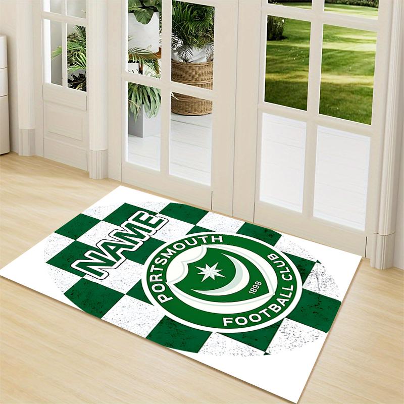 Custom Name Chelsea Heart London Crest Carpet Rug Customizable Soft Washable Anti-Slip Home Living Room Sofa Mats Personalized Rug. 0909238