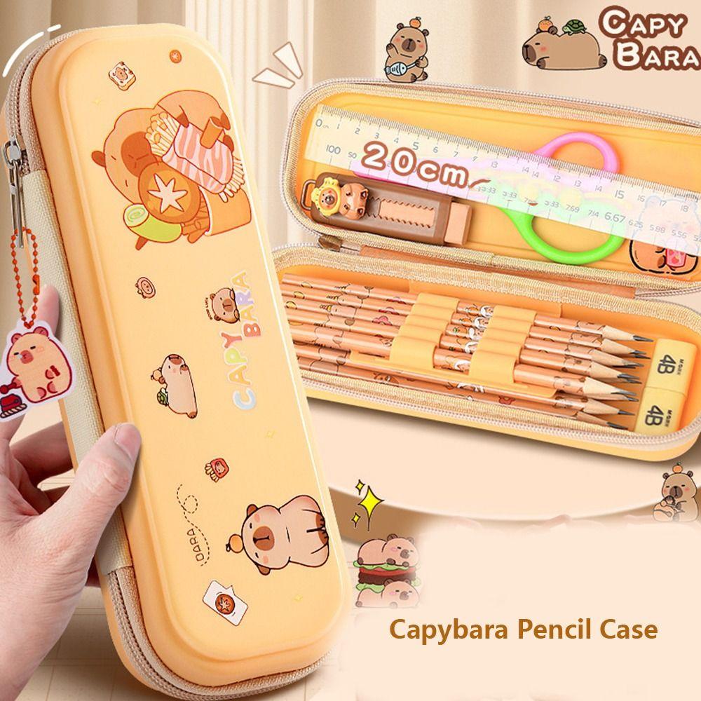 Funny Capybara  Pen Bag Large-capacity Stationery Bag Cartoon Capybara Pencil Case  School