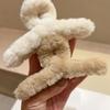 Kawaii Herbst Winter Pelz Haarspangen Clip Mode Vintage Einfarbig Haarige Hai Haarspange für Frauen Mädchen Haarnadel Koreanische Accessoires