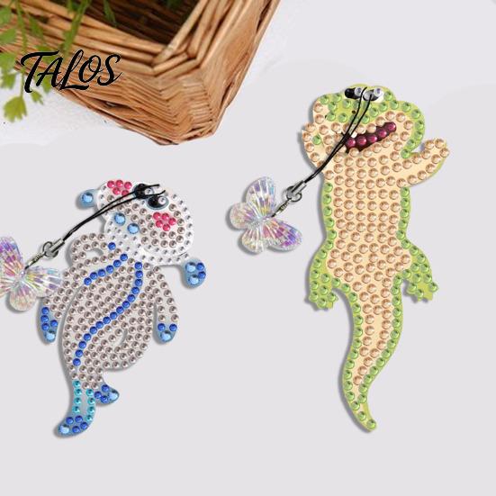 Halloween Party Favors And Crafts Faux Diamond Art Bookmark Kit, Book Marker DIY Handmade Materials Animal Bird Page Crafting Kit for Adults,