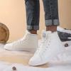 Fashion Natural Leather Large Size White Long Boots Shoes Men 45 Boots Shoes Sneakers Sports Dropshiping Street Trnis Best Sellers