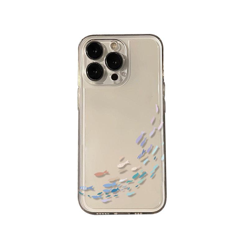 Small Fish Group iPhone Case: 17 Pro Max, iPhone 16/12/11/XR, Full Coverage, Drop-Proof, Soft Design