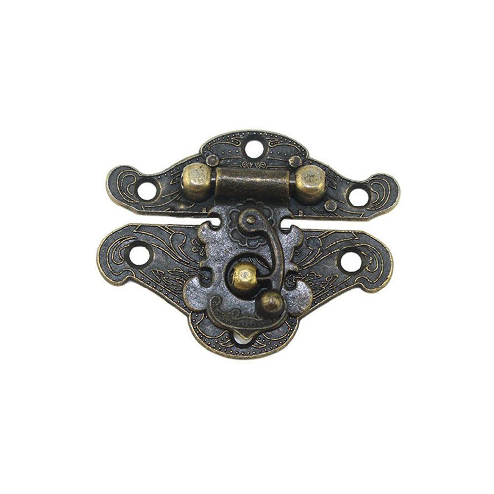 Jewelry Box Hardware Decorate Brass Household Gift Box Furniture  Lock Clasp Lock Buckle Hasps
