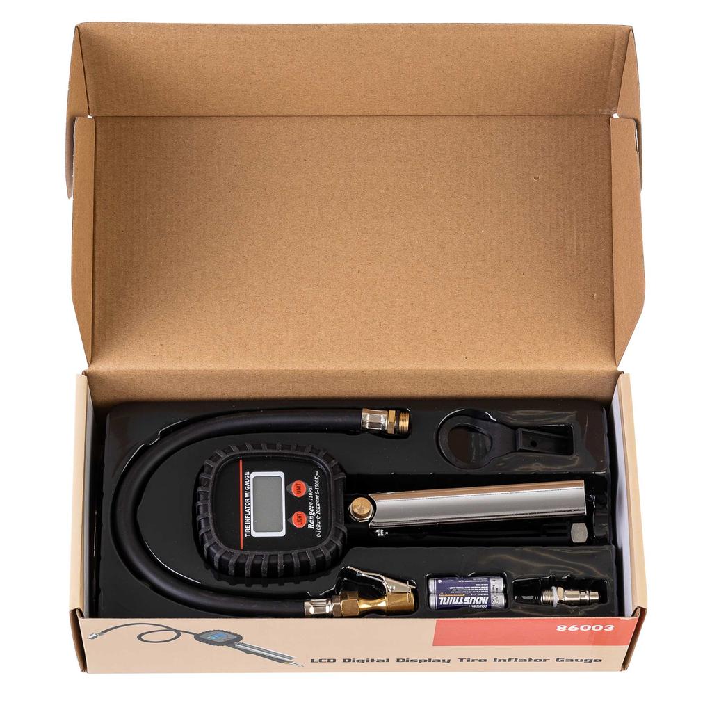 TIRE INFLATOR GUN WITH DIGITAL MANOMETER