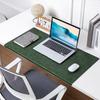 Faux Leather Desk Pad, Waterproof Non-slip Extended Gaming Mousepad, Large Keyboard Writing Mat Desktop Protector for Home Office