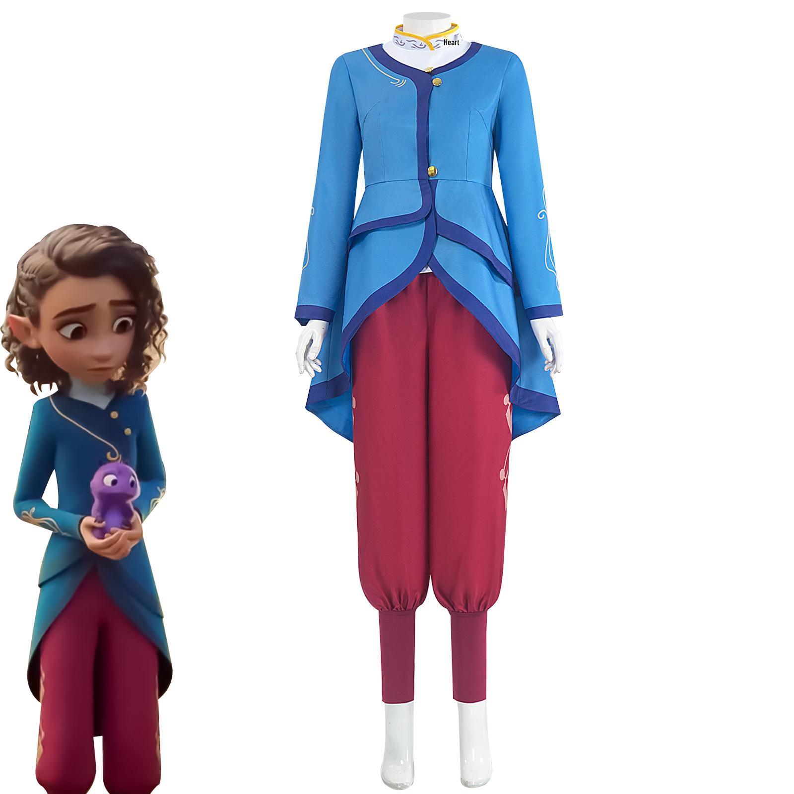 

Curse of the Enchanted Western Movie Cosplay Outfit: Elian Anime Stage Costume Extra Large
