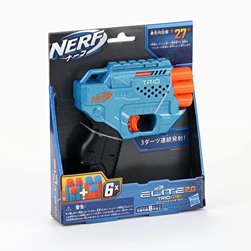 Hasbro (HASBRO) Nerf Elite 2.0 Trio TD-3, Authentic Product E9954, Includes 6 Official Darts, Tactical Rail