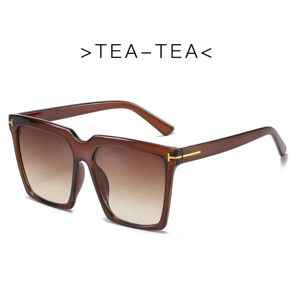 Square Sunglasses Women  Vintage   Oversize T Women's Sun Glasses Black Gradient Female Glasses Men.s Oculos UV400