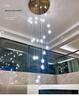Modern Crystal Duplex Pendant Lamp for Luxury Mezzanines and Lofts