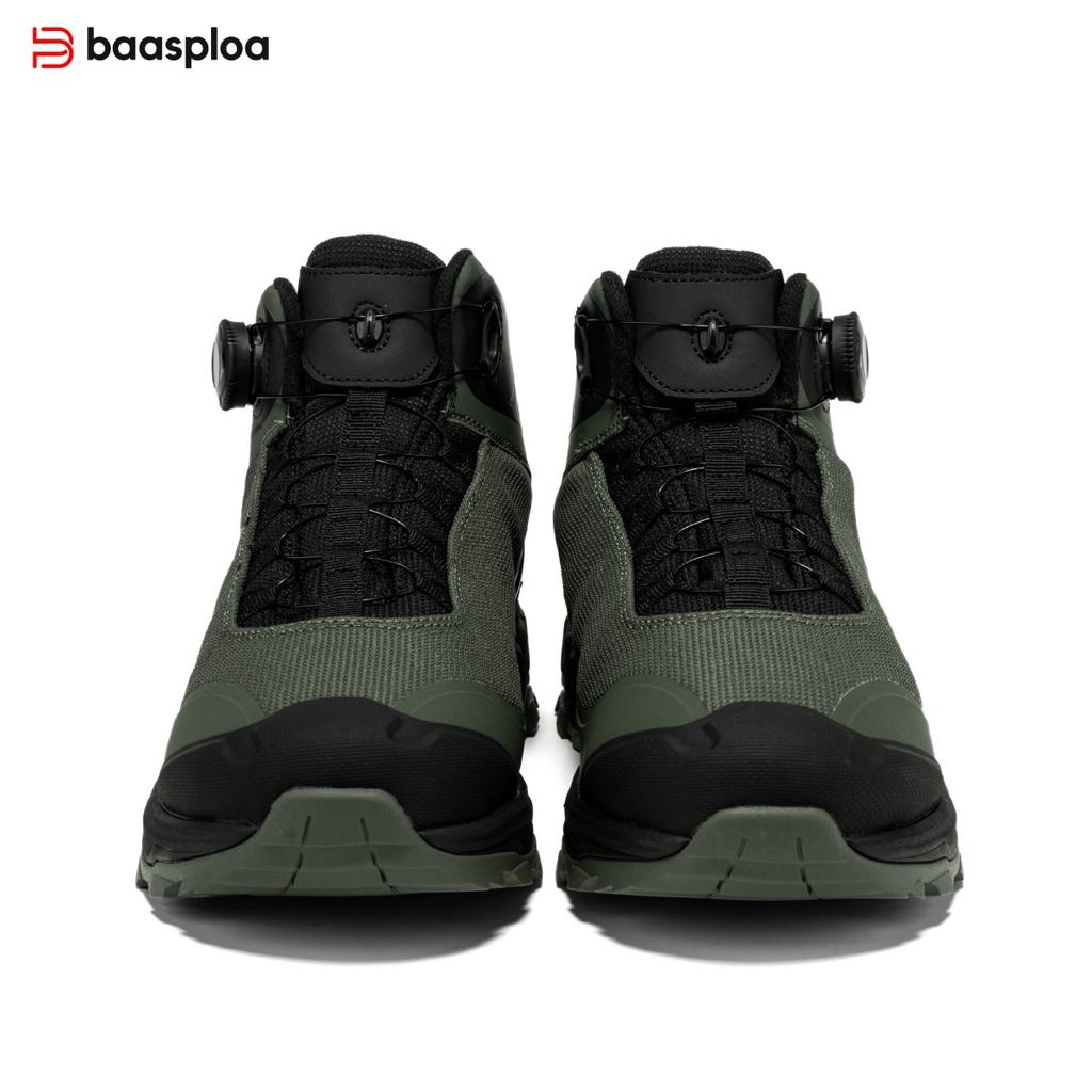 Baasploa Men's Autumn/Winter Outdoor Mountaineering Shoes and Boots Anti slip, Warm and Comfortable, Autumn/Winter Men's Shoes Promotion