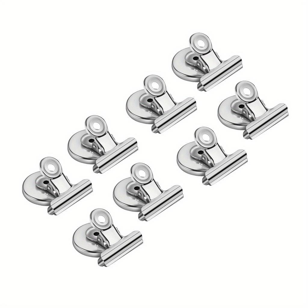 4/8pcs Heavy-Duty Strong Hold Magnetic Fridge Clips - Space-Saving Refrigerator Magnets for Home, Office, Decor
