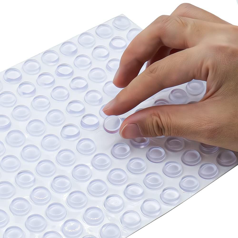 100pcs Anti Slip Bumpers Cabinet Bumpers Rubber Damper Buffer  Furniture Hardware