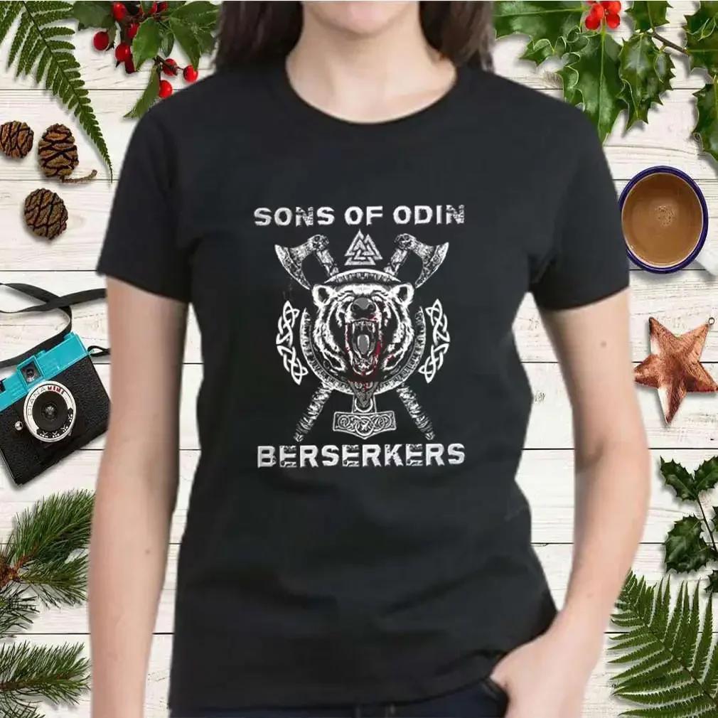 

Nordic Warrior Bear Berserkers Sons of Odin TShirt 100 Cotton ONeck Short Sleeve Summer Casual Mens Tshirt Size S3XL 4XL