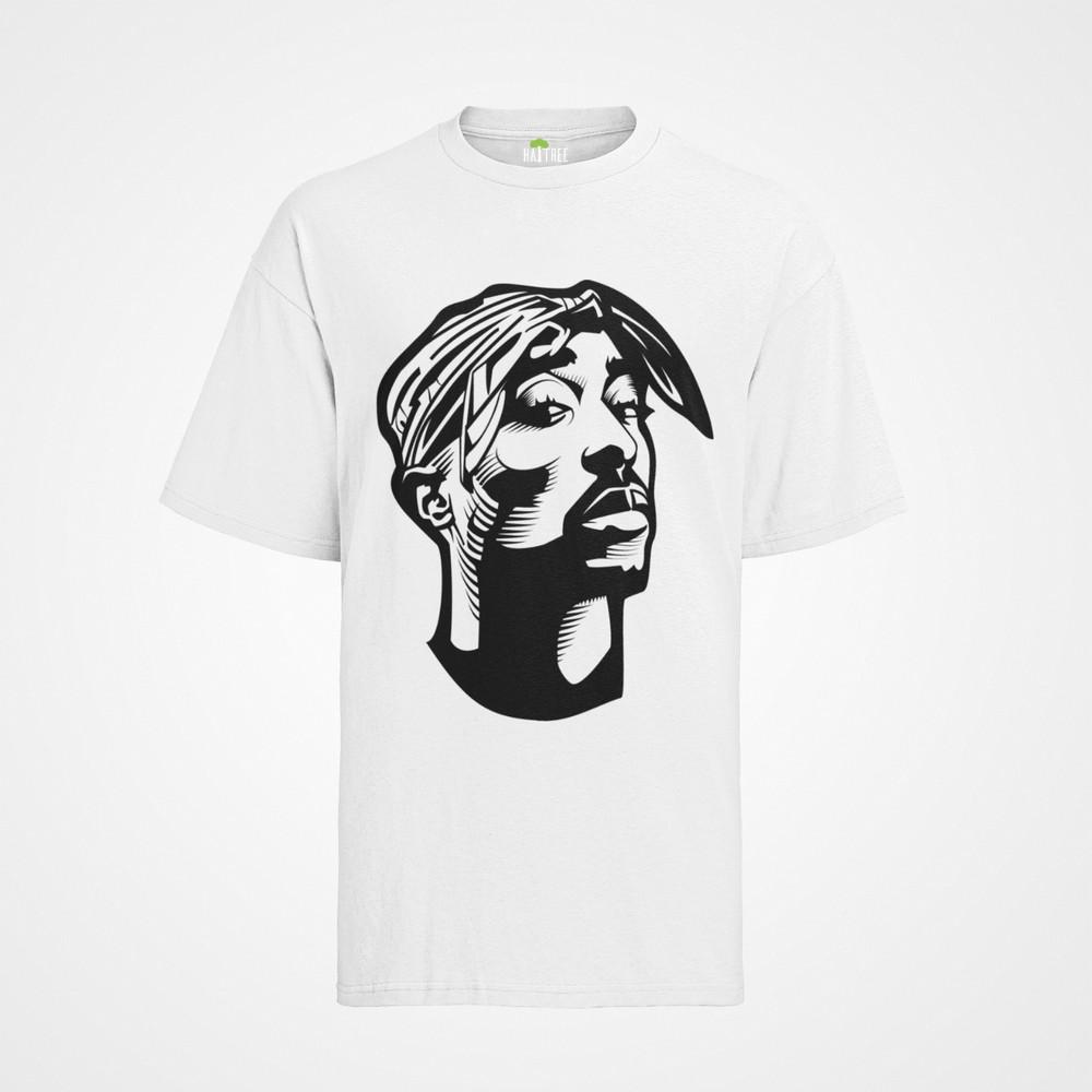 

Мужская футболка 2pac Хип-хоп одежда Тупак Шакур Черный корпус Biggi Музыка Рэпер S