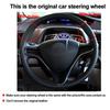 DIY Hand Sew Car Steering Wheel Cover For Honda Civic Civic 8 2006-2011 3-Spoke