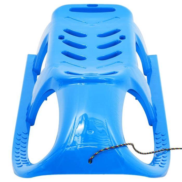 VidaXL Traîneau pour Enfants Luge Glisseur de Neige Ensemble de Jouet d'Extérieur Tout-petit Corde de Traction Bleu 93718