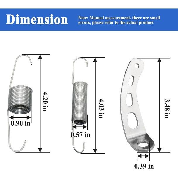 2Sets 4708 Throttle Return Spring Bracket, With 59207 Throttle Return Springs (12 Springs)