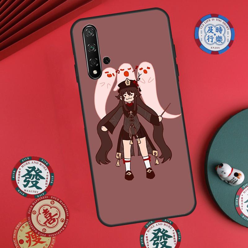 Genshin Impact Hu Tao Ghost For Huawei Nova 11 Pro 9 10 SE Y60 Y70 Y90 Y61 Y91 Y72 Y73 12i 11i 8i P20 P30 P40 Lite Case