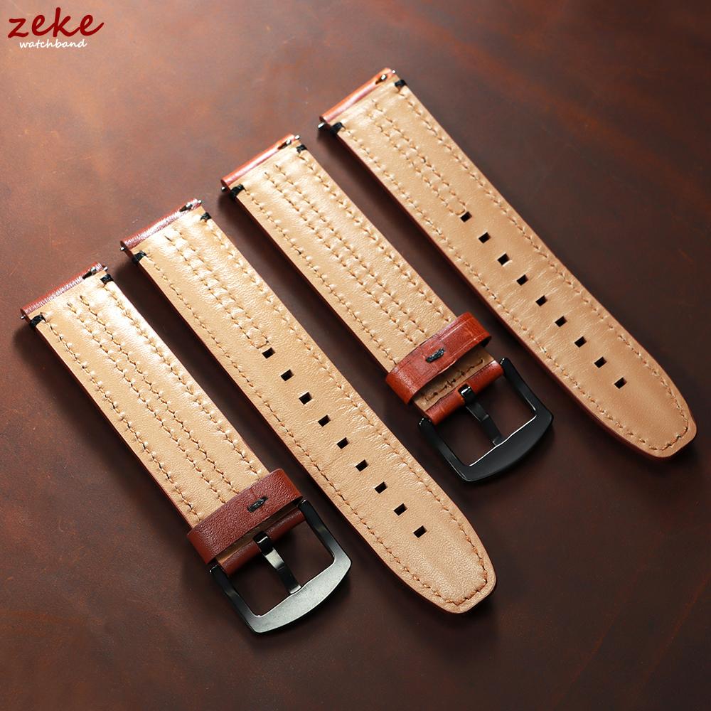 20mm 22mm 24mm Genuine Cowhide Strap for Seiko Watch Band Vintage Leather for Omega Quick Release Bracelets Women Men Wrist Belt