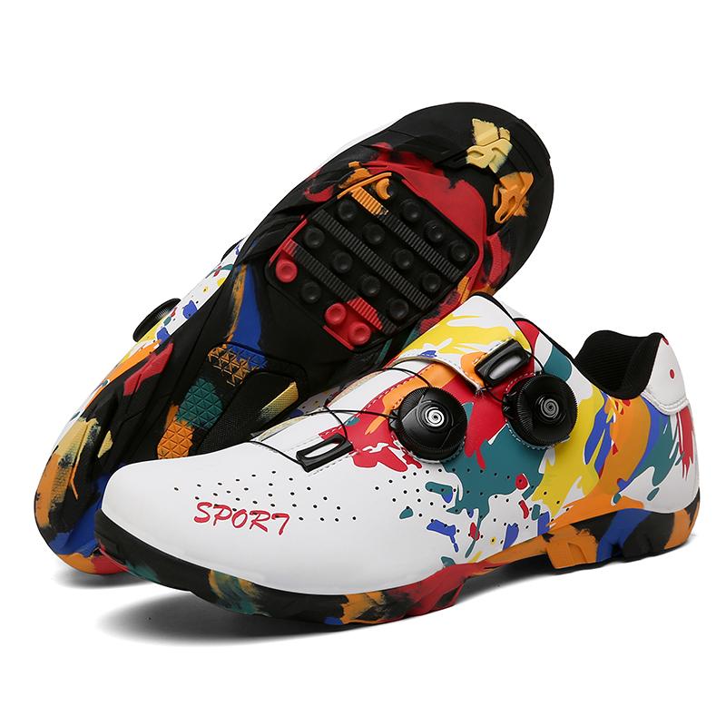 Cycling Sneaker Mtb with Cleats Men Carbon Sports Speed Bike Shoes Women Mountain Racing Flat SPD Road Cycling Footwear