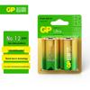 GP D Size 1.5V Alkaline Batteries (2-Pack) CN plug (adapter included)