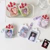 PVC Mini Photo Album 1 Inch Kpop Photo Card Book Holder Cute Photocard Binder Album  Backpack Decor