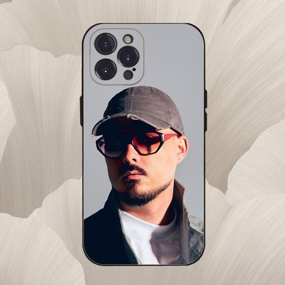 Sänger D-Dellafuente-Musics Handyhülle Für iPhone 16,se4,15,14,13,12,11,Pro,X,XS,Max,XR,Plus,Mini Weiche Schwarze Hülle