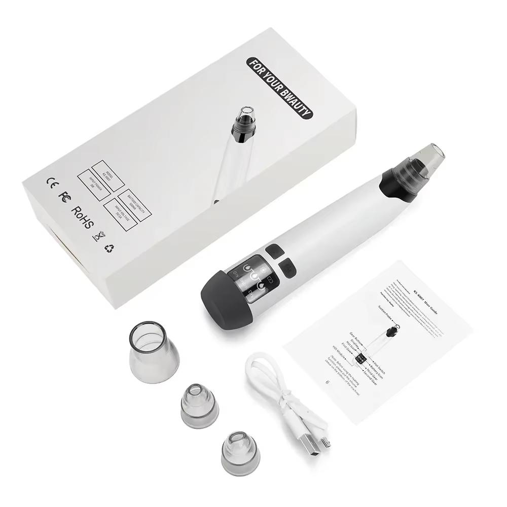 Blackhead Remover Vacuum Suction USB Rechargeable Facial Pore Cleaner Spot Acne Pimple Black Head Extractor Skin Care Tool Kit