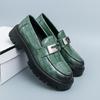 Fashion Size 38-46 Classic Men Loafers Luxurious Comfortable Thick Soled Fashionable Big Toe Leather Shoes Men Business Social Shoes