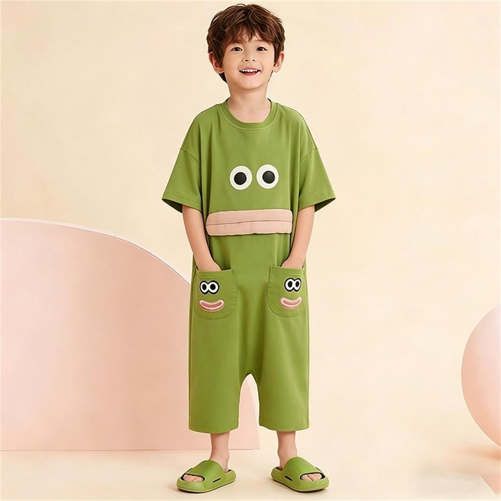 Kids Funny Footie Pajamas for Boys and Girls Novelty Sleepwear Loungewear