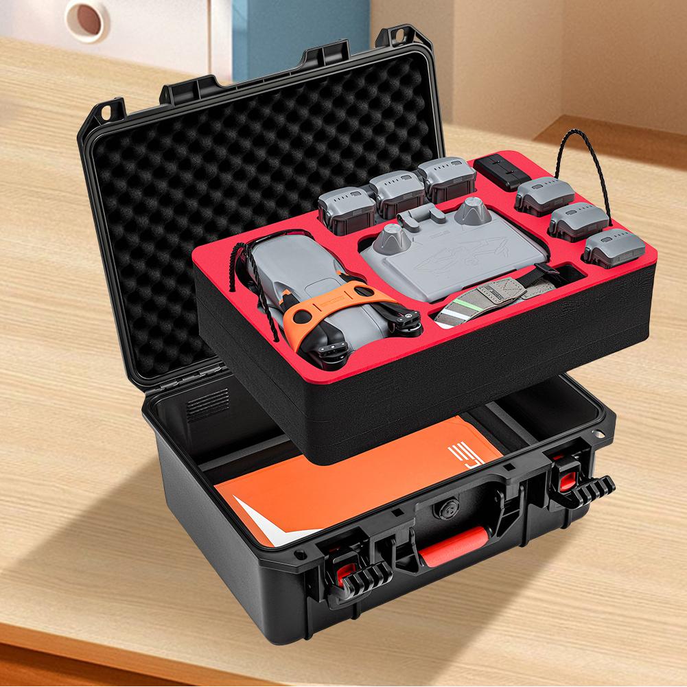 Double Layer Hard Case Waterproof Explosin-proof Hard Shell Carrying Case Bag for DJI Air 3S/Air 3 Drone RC2/RC N3 & Accessories